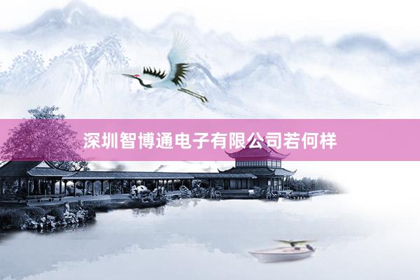 深圳智博通电子有限公司若何样